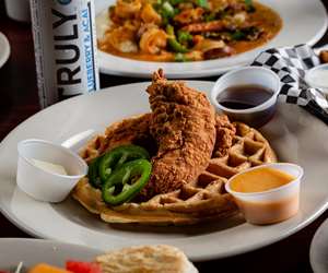 chicken and waffles